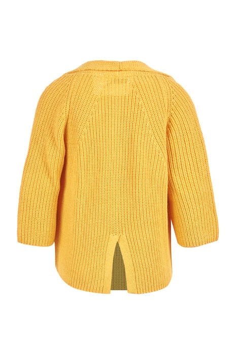 LOOSE FITTED FANCY CARDI 1/2SL YELLOW 2