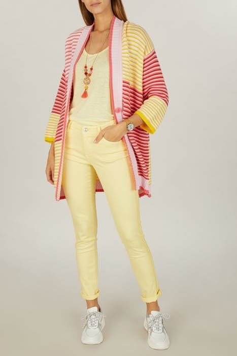 CARDIGAN MULTICOL SHSL PINK 2