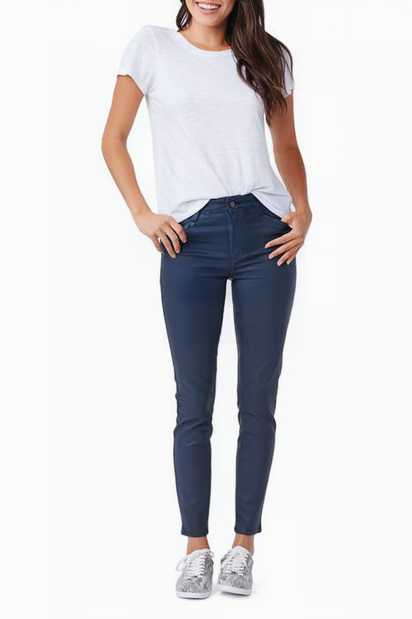 HOXTON ANKLE JOXXI POCKETS DEEP SAPPHIRE LUXE COATING 2