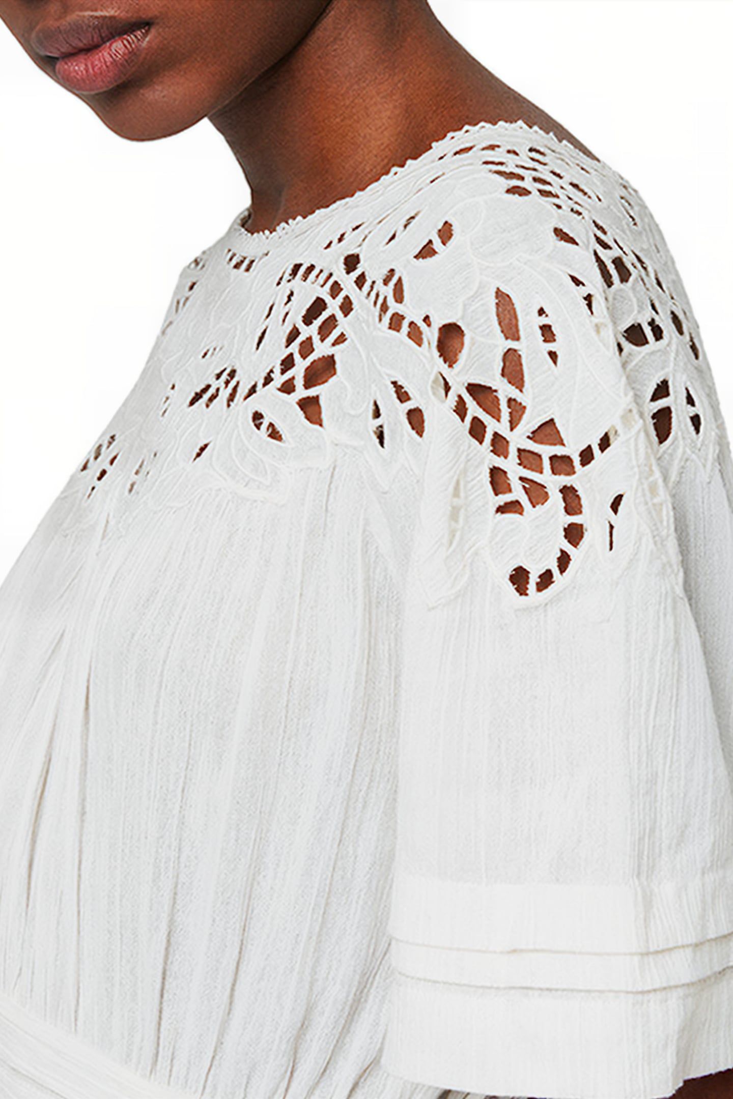 LISE DRESS CHALK WHITE 3