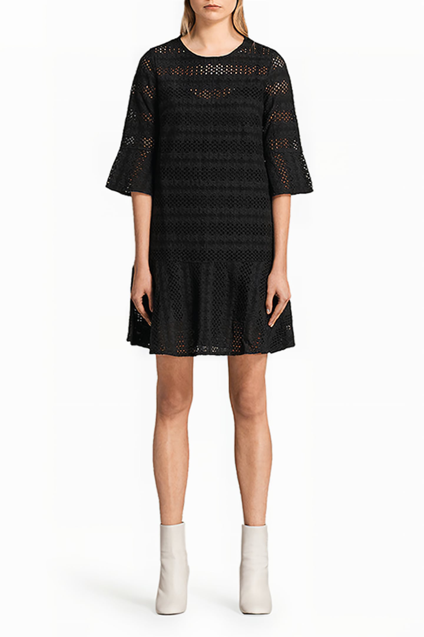 DAKOTA RUFFLE DRESS BLACK 1