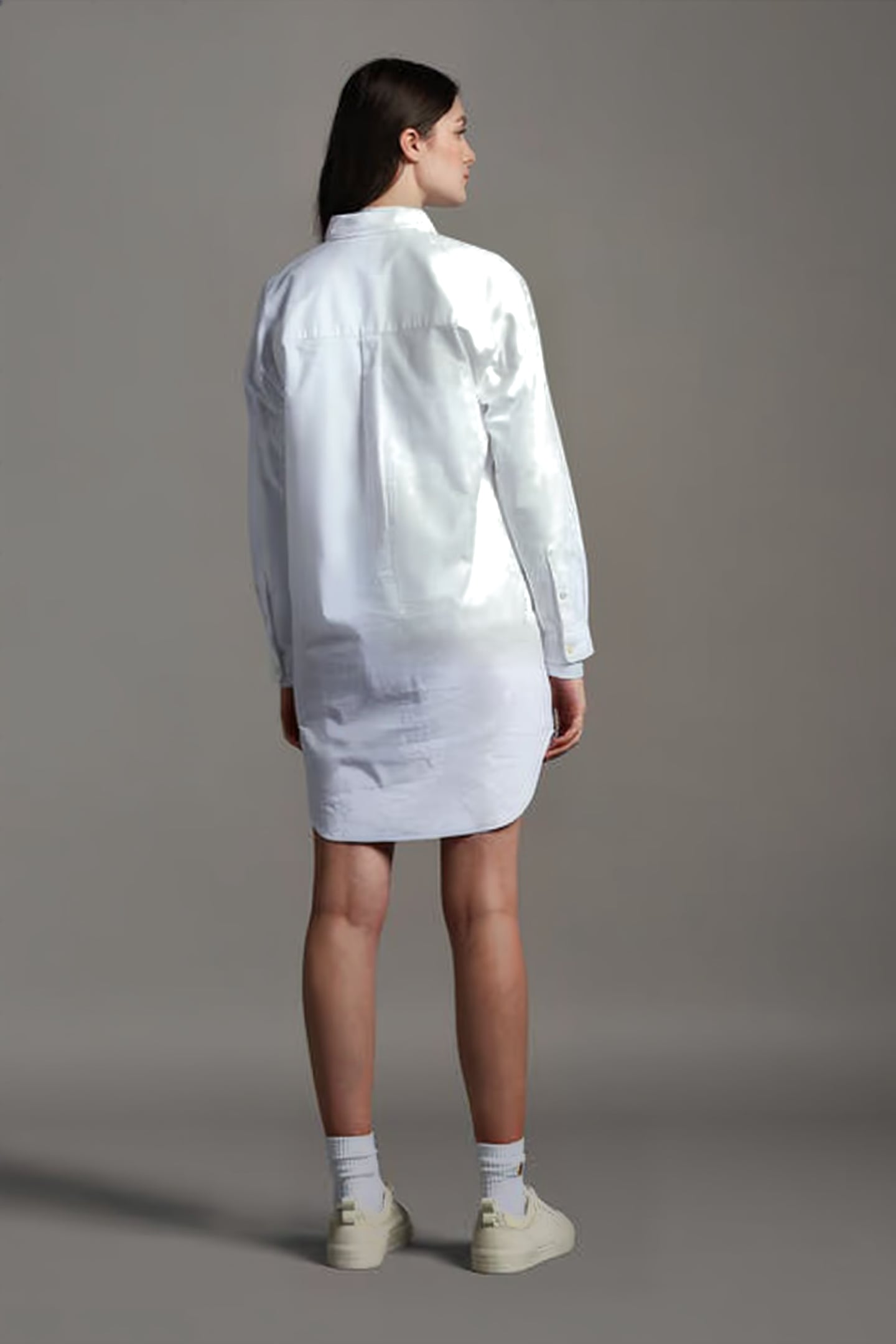 OVERSIZED SHIRT DRESS WHITE 3