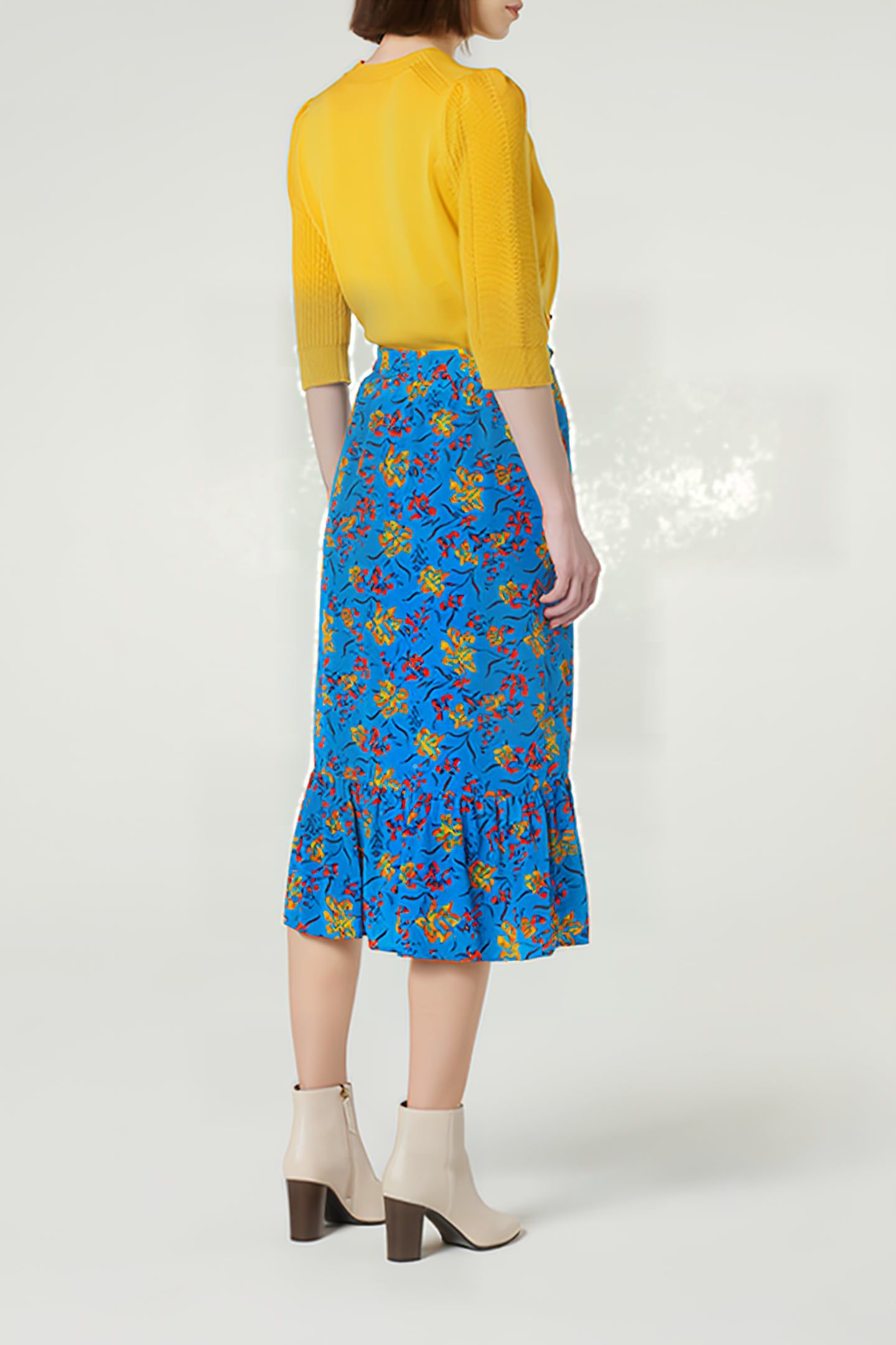 FLORENTIN MIDI SKIRT ULTRABLUE 3