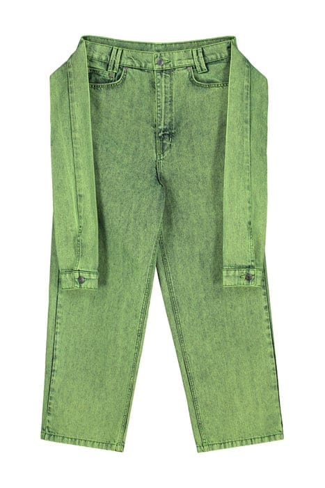 GREEN DENIM HOSNI PANTS 5