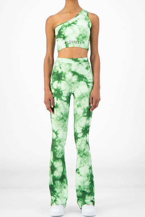 GREEN TIE DYE RESYMETRIC TOP 1
