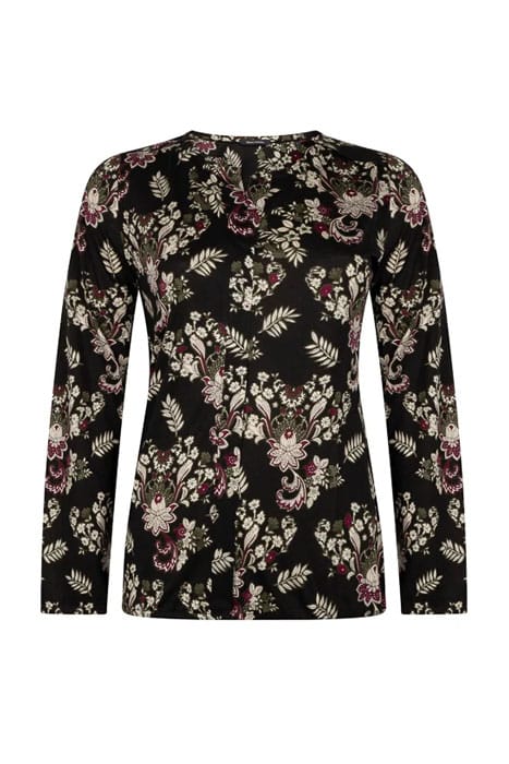 BLOUSE-STYLE SHIRT IN MODAL-COTTON JERSEY MULTICOLOR 1