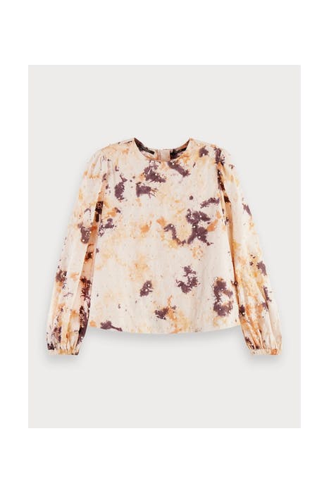 COTTON TIE & DYE TOP WITH PEARL DETAILS COMBO T 1