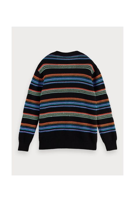COLOURFUL BEACH CARDIGAN IN SPECIAL STRUCTURED KNIT COMBO A 2