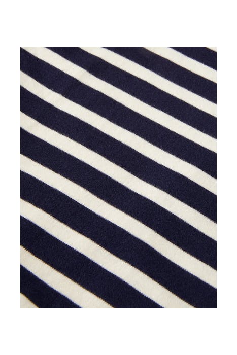 LONG SLEEVE JERSEY DRESS IN YARN DYED STRIPE COMBO A 3