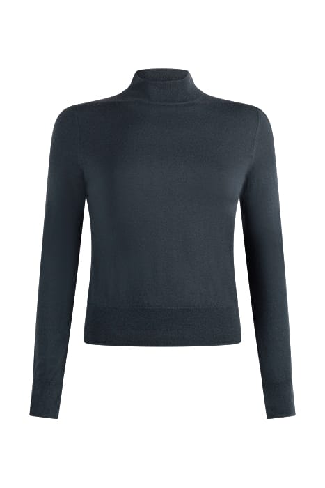 LYNN SILK MIX SWEATER PACIFIC BL 1