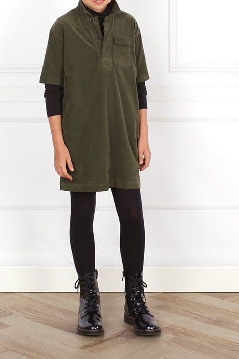 VELOURS DRESS GREEN 3