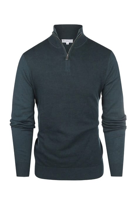 MCG ZIP MOCK SWEATER MAJOLICA BLUE 1