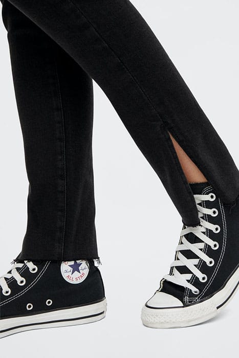 PCEMI HW SKINNY SLIT JEANS BLC BC BLACK DENIM 7