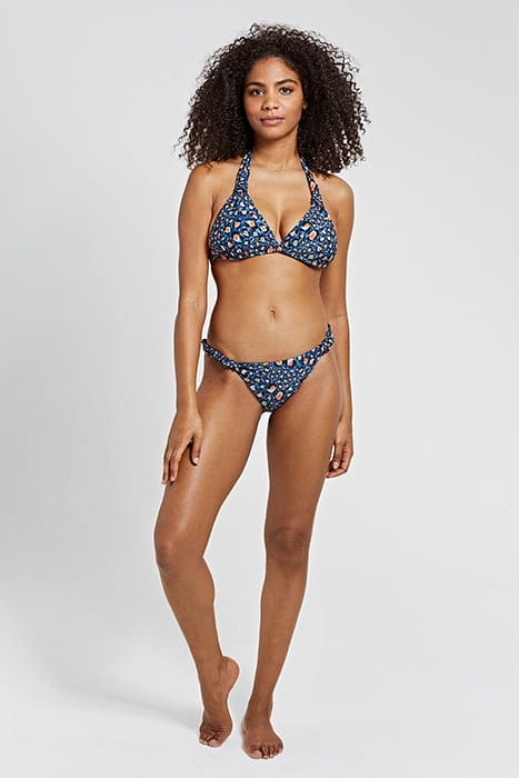 LADIES LEOPARD SPOT BIBI TRANGLE TOP POSEIDON BLUE 3