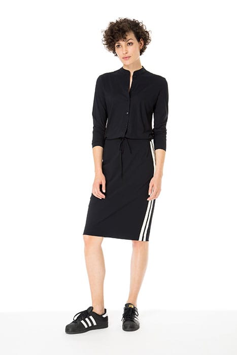 EASY SKIRT BLACK/WHITE STRIPE 4