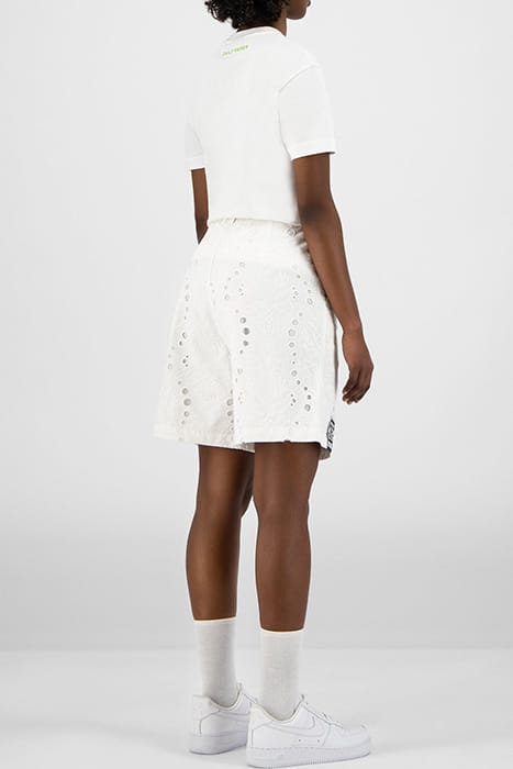 WHITE KLEVON LACE SHORTS 2