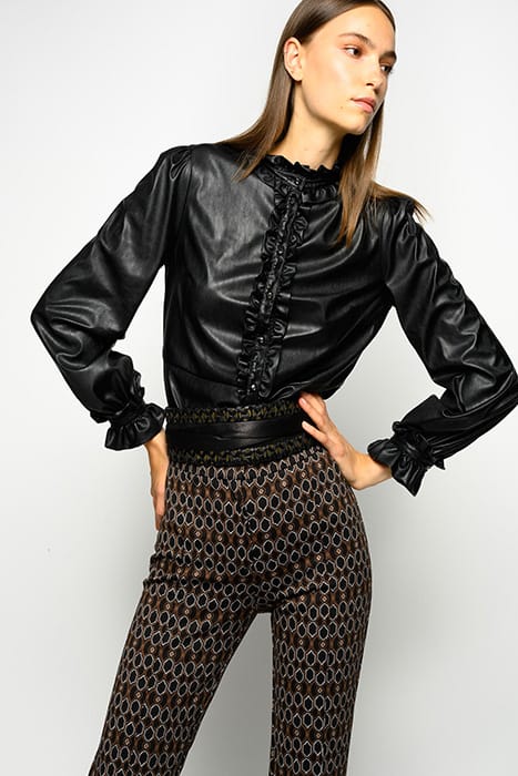 BRUNO CAMICIA SIMILPELLE LEGGE BLACK 2