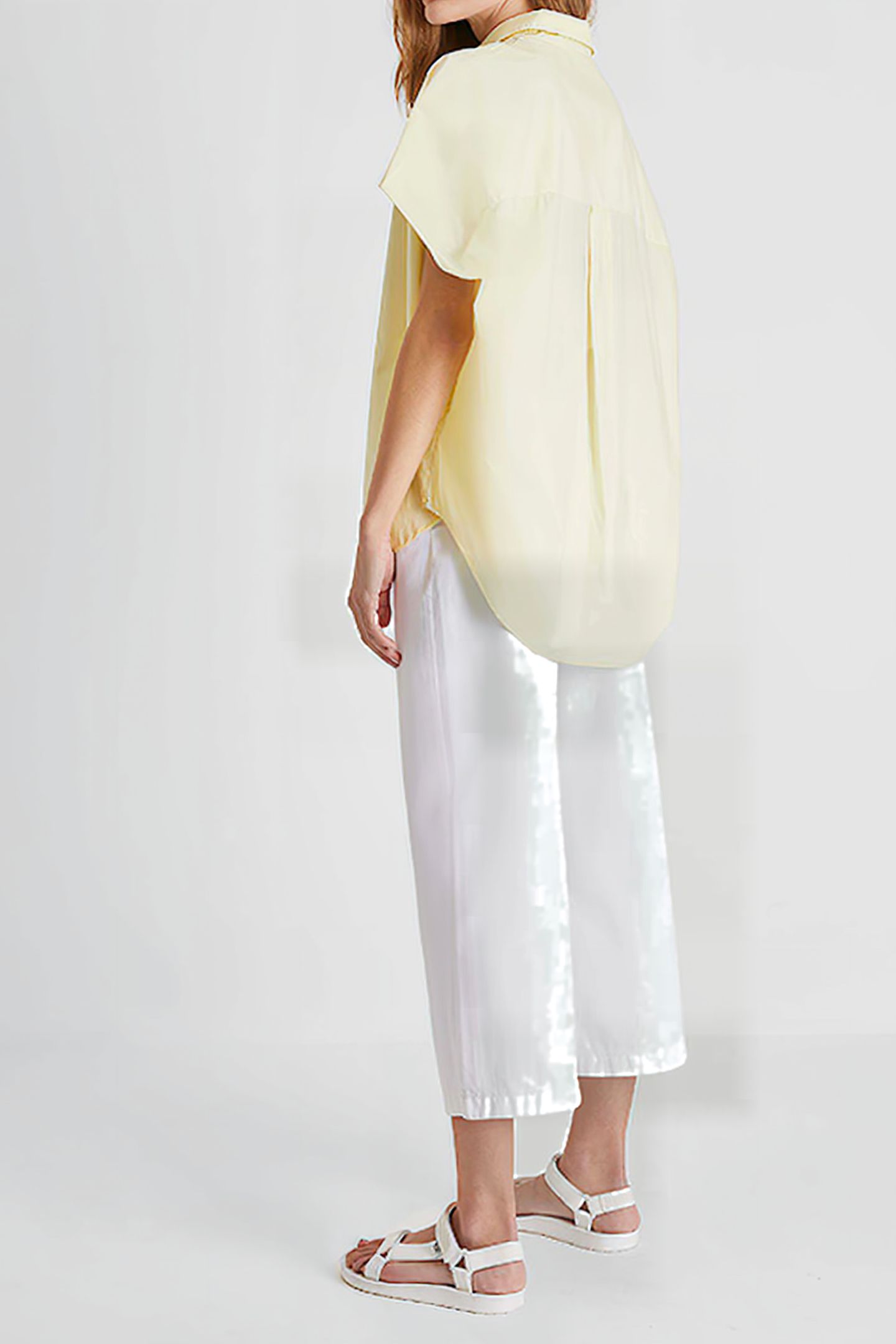 CELE RHODES SHORT SLEEVE SHIRT CHALKY YELLOW 2