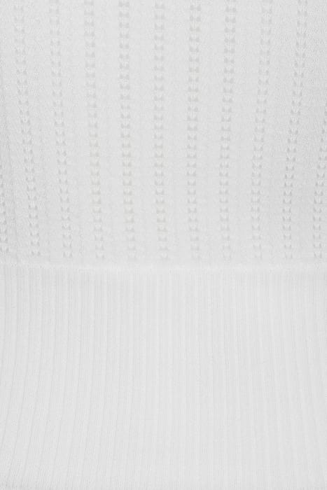 AMPARO 1 ABITO TRICOT PUNZONAT LILY WHITE 3