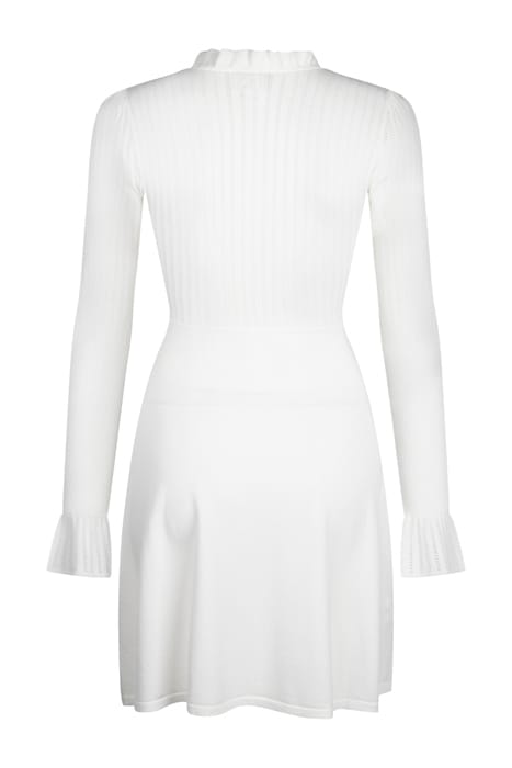 AMPARO 1 ABITO TRICOT PUNZONAT LILY WHITE 2