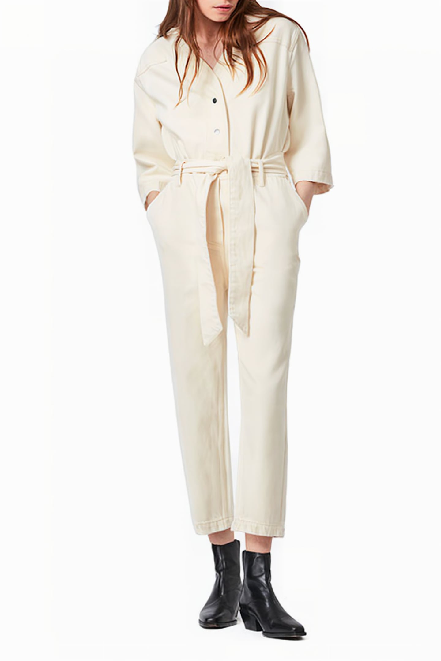 MIRA UTILITY JUMPSUI NATURAL WHITE 1