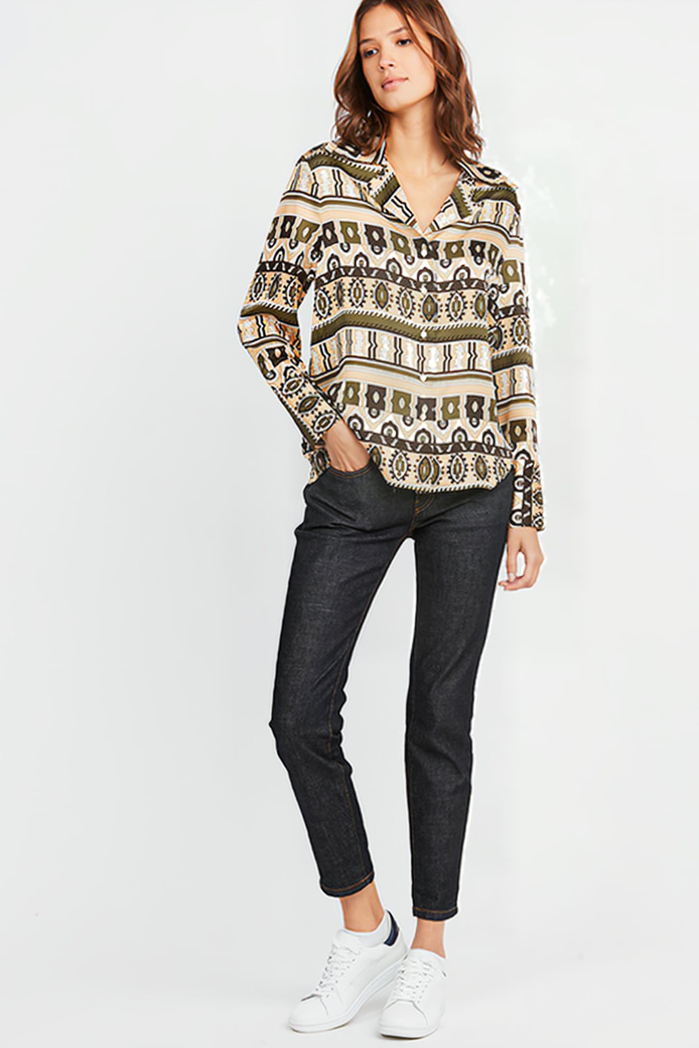 ALMA SHIRT RITZ BROWN 1