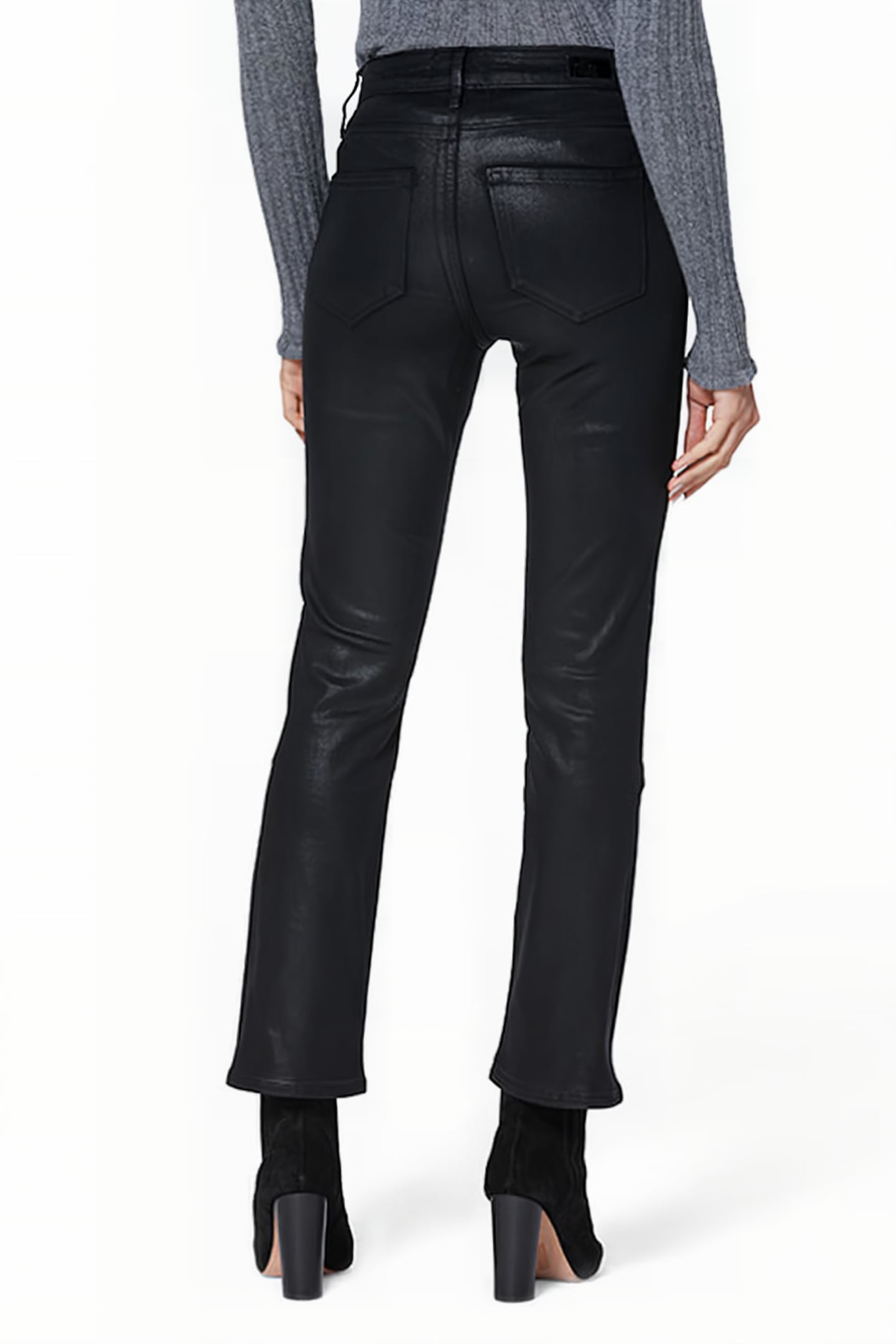 CLAUDINE DOUBLE BTN JOXXI PKT BLACK FOG LUXE COATING 4