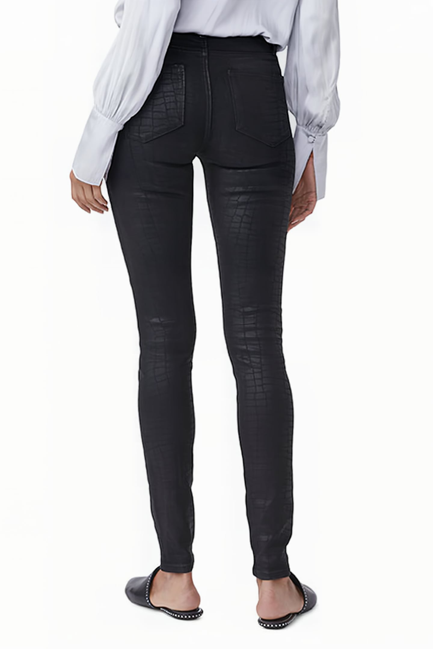 HOXTON ULTRA SKINNY BLACK CROC COATING 2