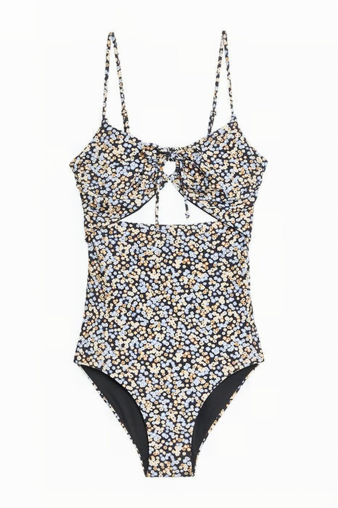 S OCEAN FLOWER ONE PIECE BLACK 1