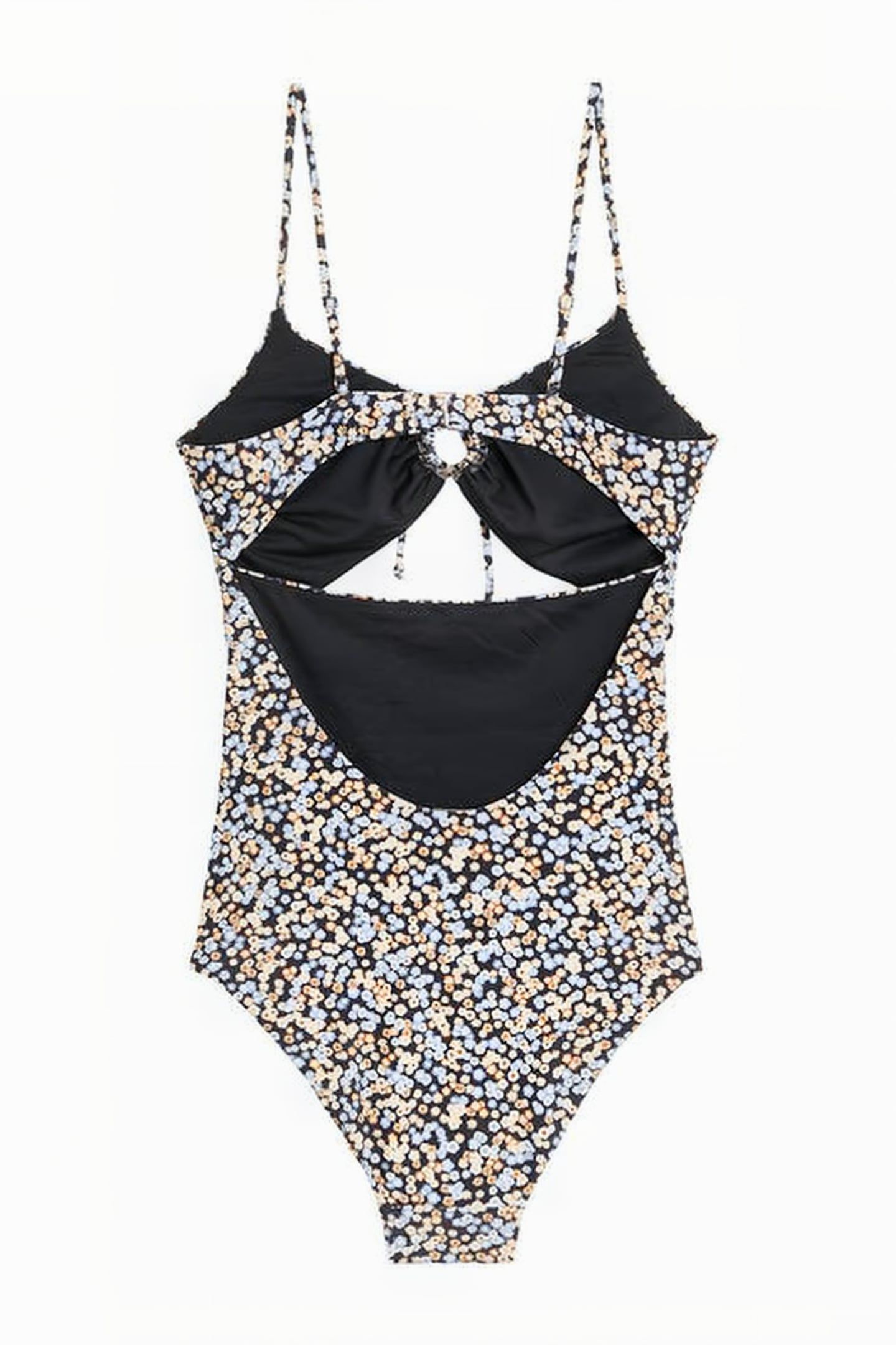 S OCEAN FLOWER ONE PIECE BLACK 2