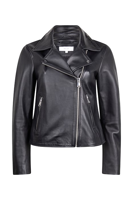 GEO LEATHER BIKER JACKET 1
