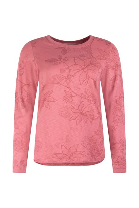 CASSIE PRINT TEE PLUM MULTI 1