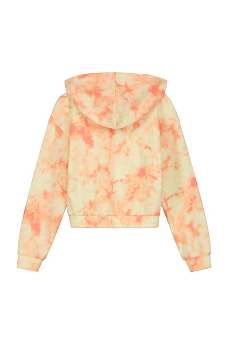 GIRLS QUINCY HOODIE TYE DYE STRAWBERRY PINK 2