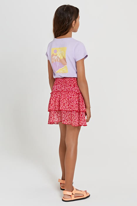GIRLS ADEJE SKIRT TROPICAL TIGER CHILI RED 5