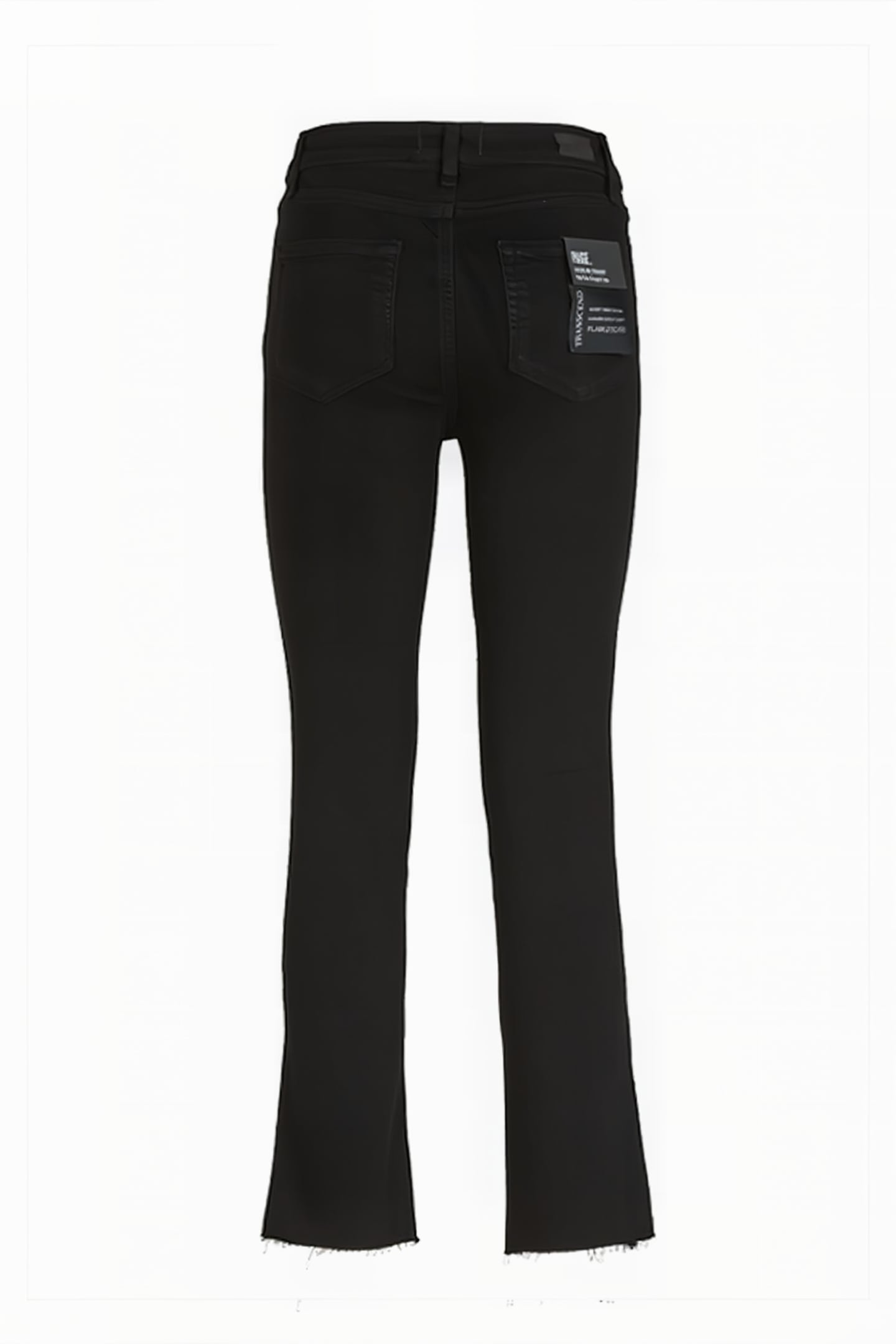 JACQUELINE STRAIGHT RAW HEM BLACK SHADOW 2