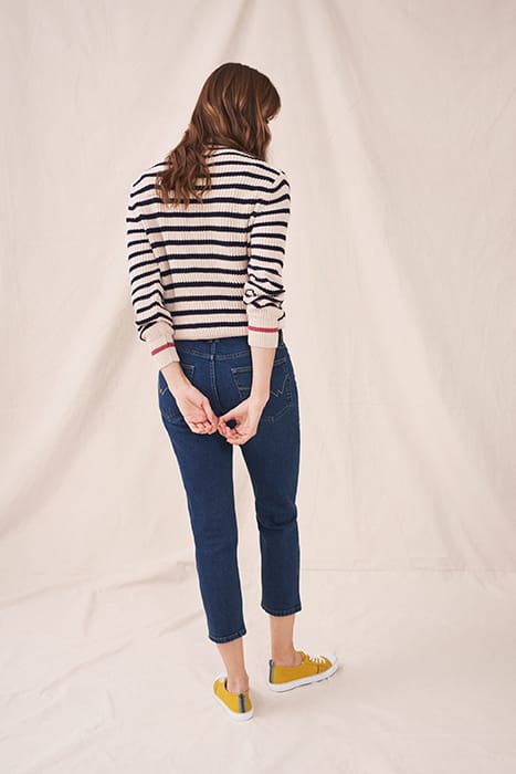 BROOKE STRAIGHT CROP JEAN MID DENIM 2