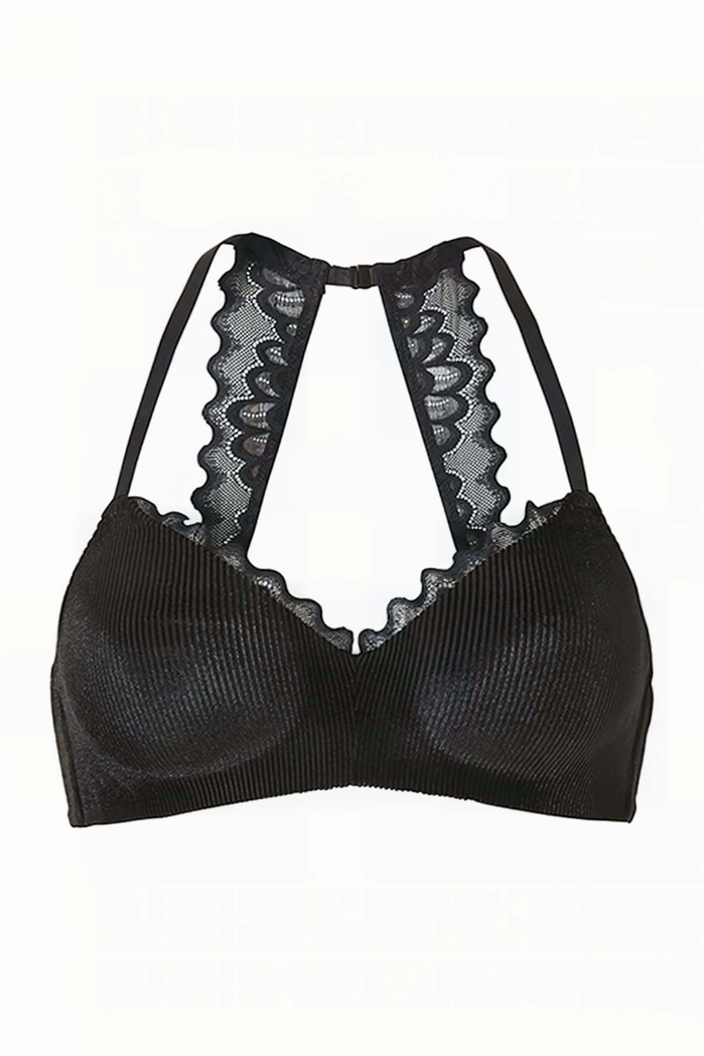 LI BRA T-SHIRT BIBI VELVET RIB BLACK 1