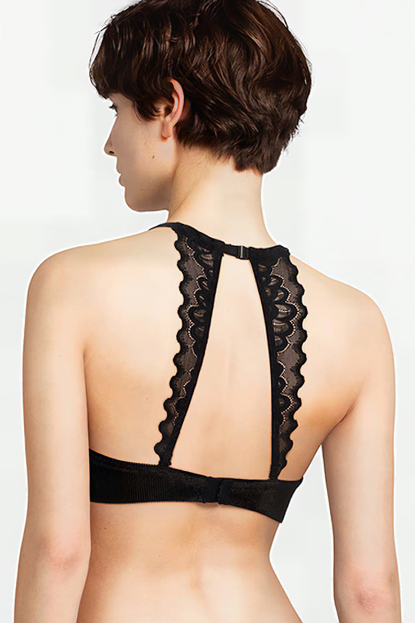 LI BRA T-SHIRT BIBI VELVET RIB BLACK 3