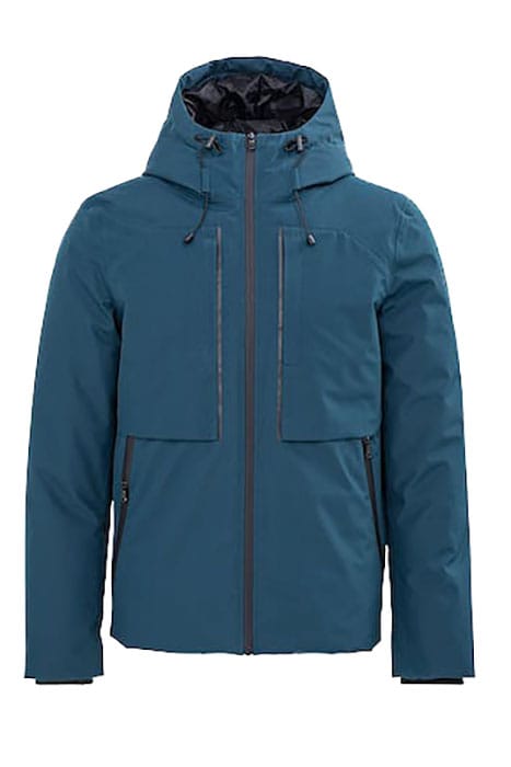 TEAL BLUE WATERPROOF PADDED JACKET 1