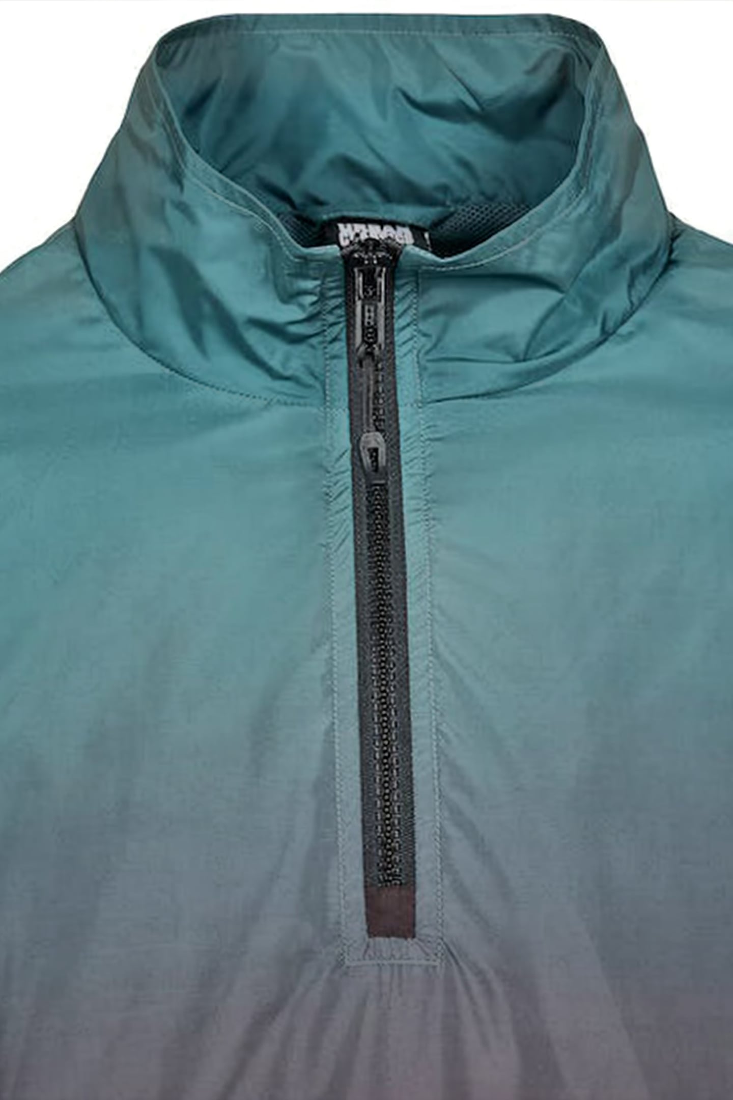 GRADIENT PULL OVER JACKET BLACK/BOTTLEGREEN 8