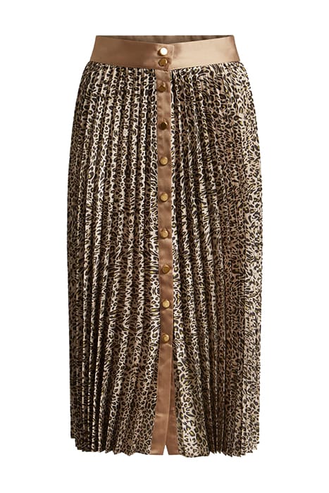 MARCIANO BY GUESS JULIE PLISSE SKIRT ANIMAL SPOTS 5
