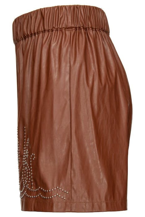 CLINTON SHORTS SIMILPELLE FRIAR BROWN 6