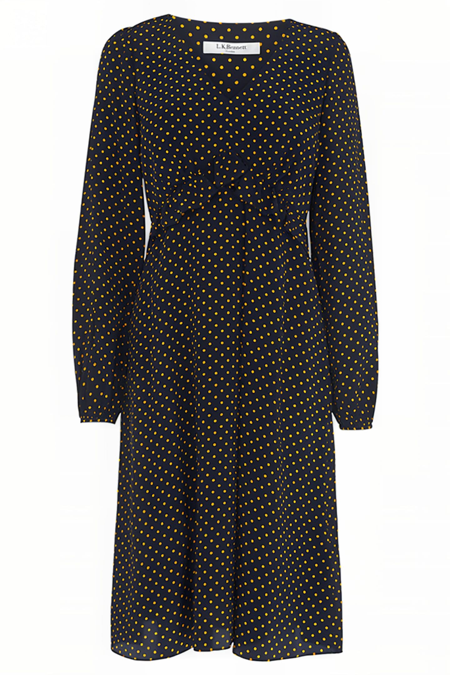 ZADIE MINI DRESS NAVY POLKA 1