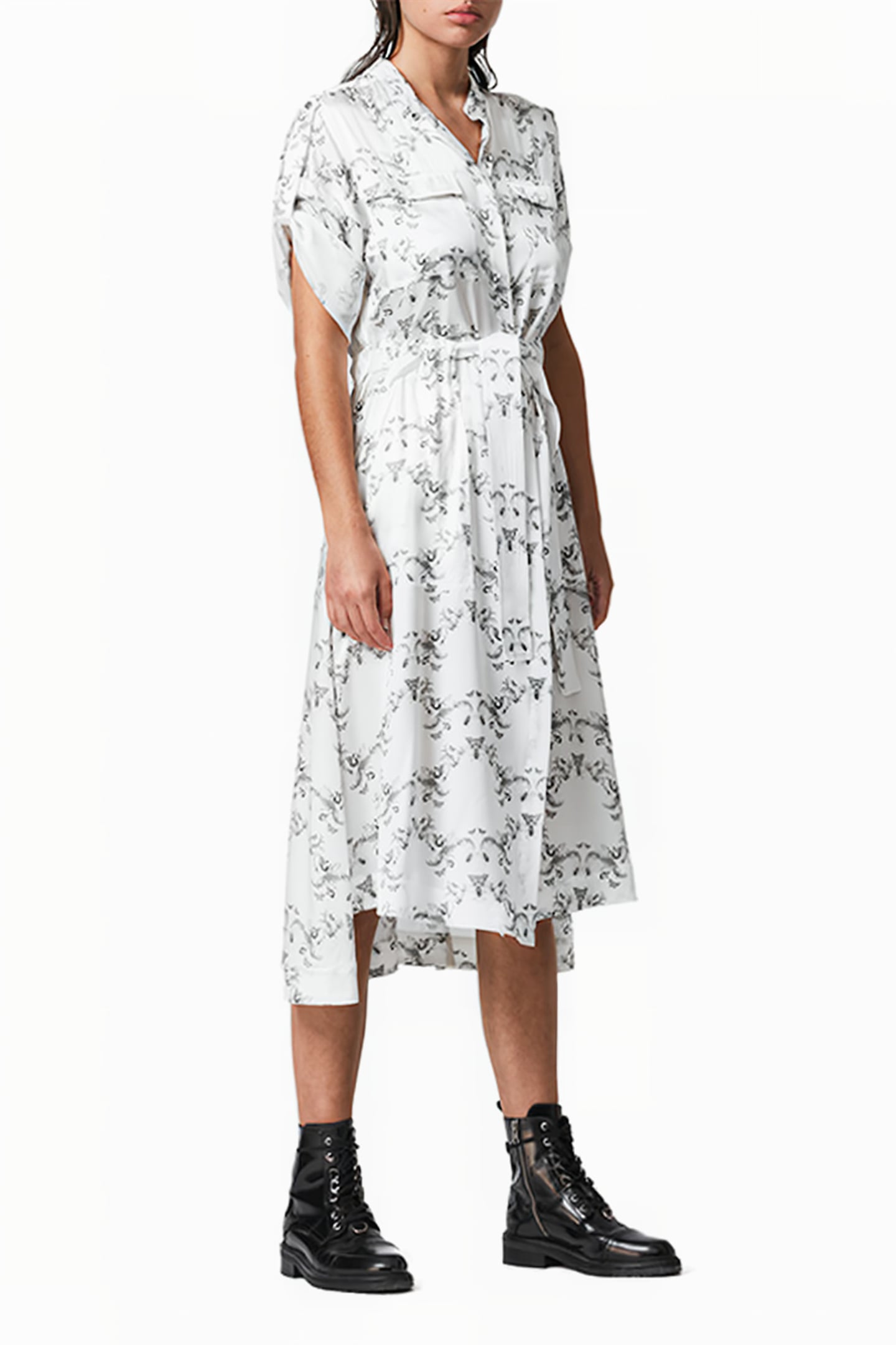 LUCIANA ASSAM DRESS WHITE 2