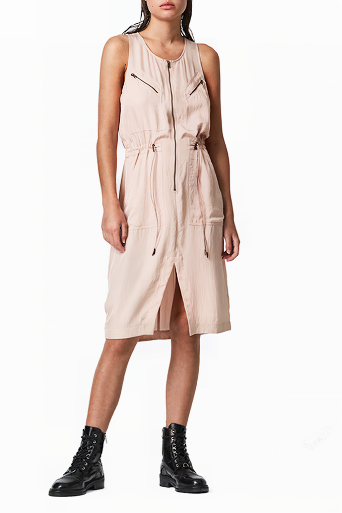VOLA DRESS MUTED PINK 2