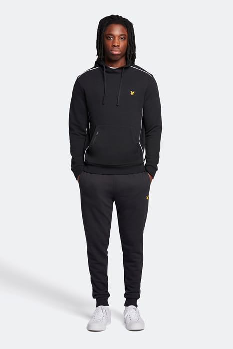 SWEATPANT WITH CONTRAST PIPING TRUE BLACK 3