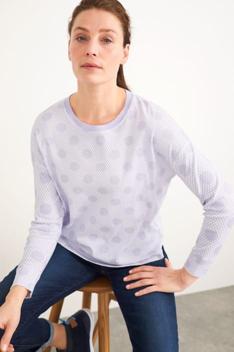 DULCY DROPPED SHOULDER TEE LIGHT PURPLE 4