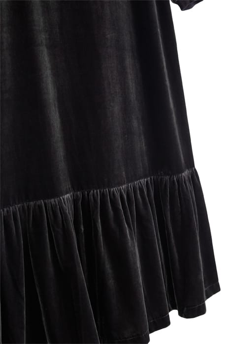 SADIE VELVET MINI DRESS DK GREY 5