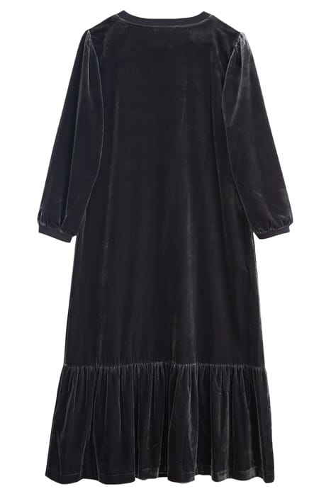 SADIE VELVET MINI DRESS DK GREY 6