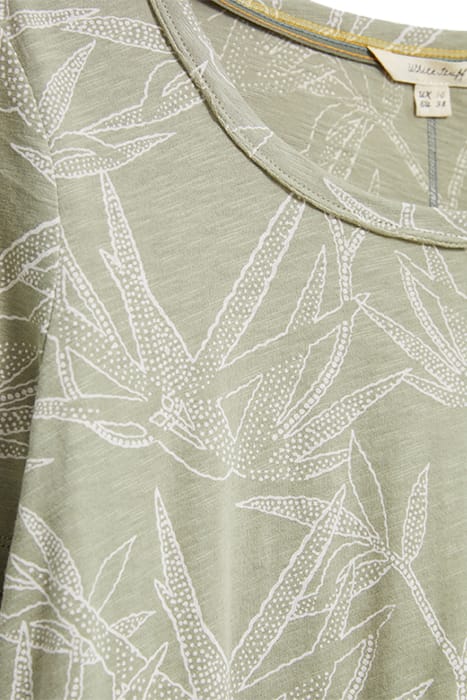 EZRA SCOOP PRINT TEE GREEN PRINT 5